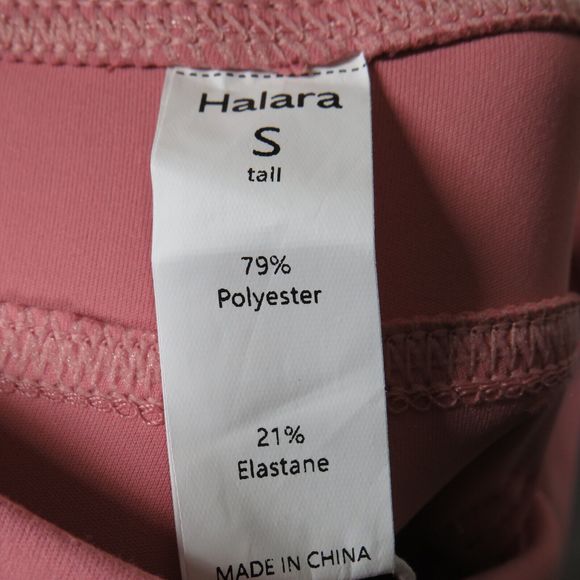 Halara Pink High Waist Back Pocket Active Yoga Flare Leggings SMALL TALL - Picture 6 of 6